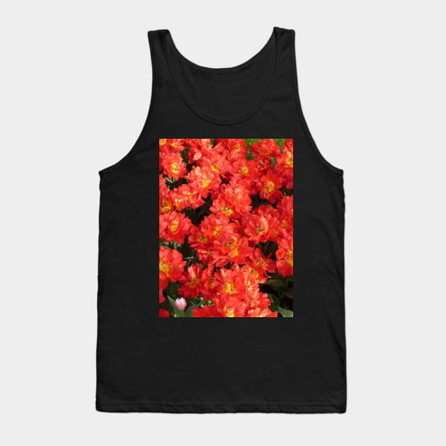 Red Tulips Tank Top by Upbeat Traveler